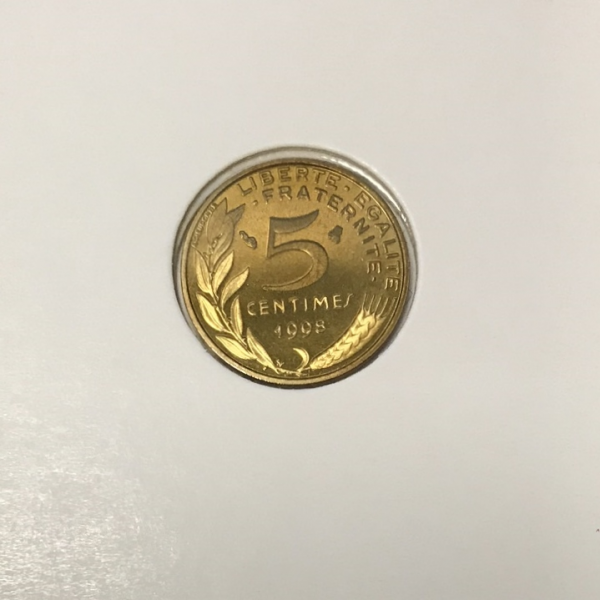 5 CENTIMES MARIANNE - 1998 - Pièce de...
