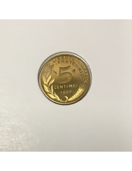 5 CENTIMES MARIANNE - 1998 - Pièce de Monnaie en Bronze-Alu // BE