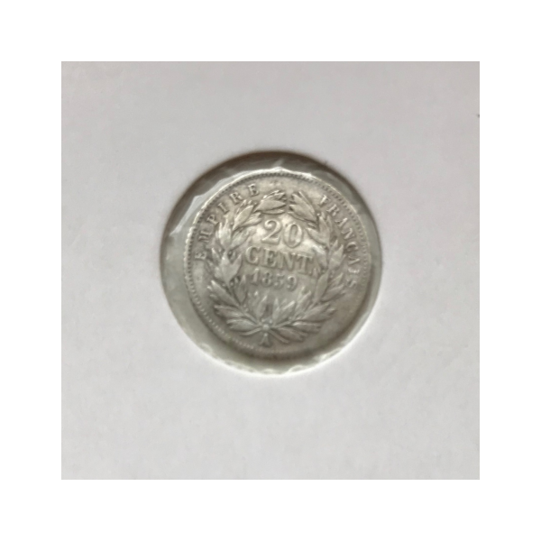 20 CENTIMES NAPOLEON III - 1859A -...