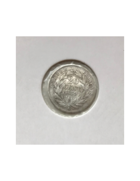 20 CENTIMES NAPOLEON III - 1859A - Pièce de monnaie en Argent // TB