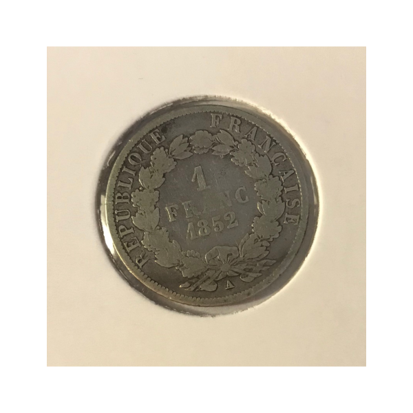 1 FRANC LOUIS-NAPOLEON BONAPARTE -...