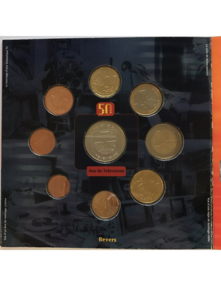 Belgique - Coffret BU - Les Euros de l'Année 2003 - TELEVISION