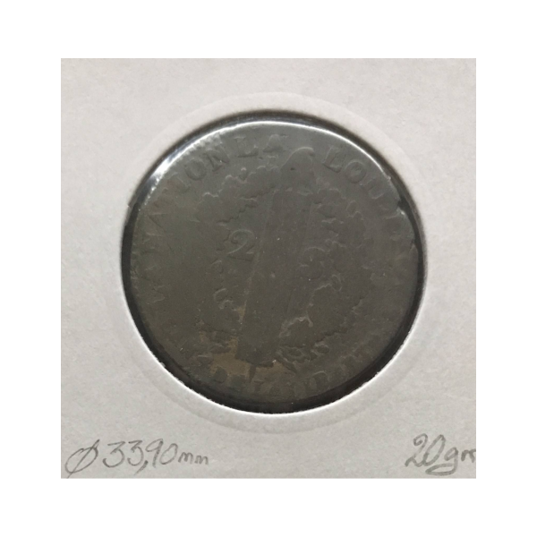 2 SOLS - FRANCOIS - LOUIS XVI - 1792W...
