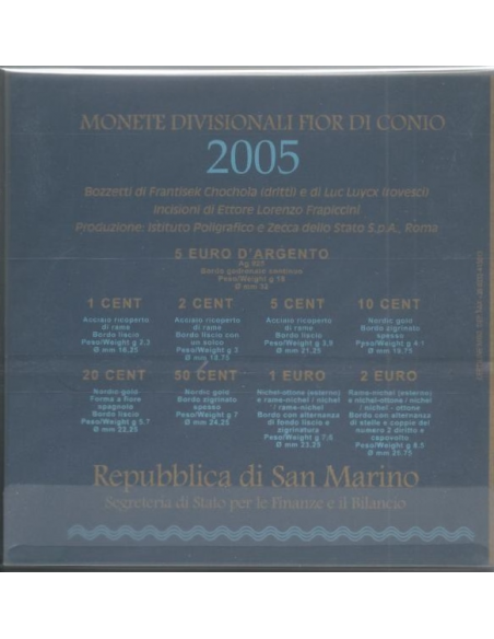 Saint-Marin - Coffret Brillant Universel 2005