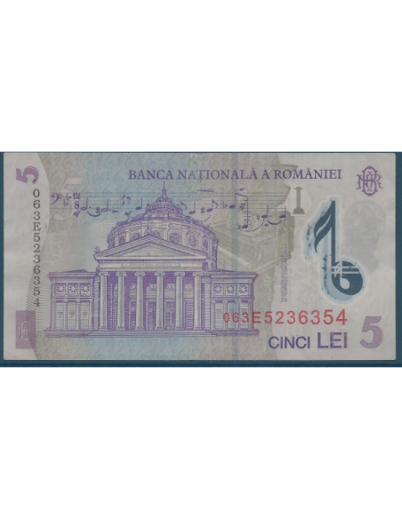 ROUMANIE - 5 LEI 2005 - BILLET DE BANQUE // Qualité : TTB