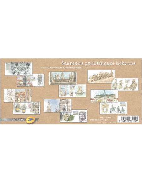 BLOC SOUVENIR N°38 à 43 - Capitales européennes