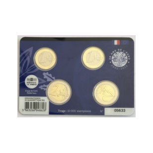 QUADRIPTYQUE (2 x 2 EURO + 2 x 1 EURO) 20 ANS DE L'EURO... 2