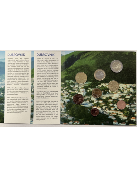 CROATIE - Coffret Brillant Universel 2023 // Série officielle des Euros en BU