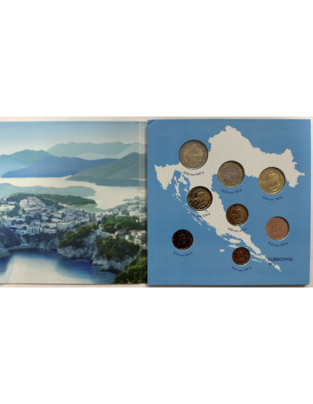 CROATIE - Coffret Brillant Universel 2023 // Série officielle des Euros en BU