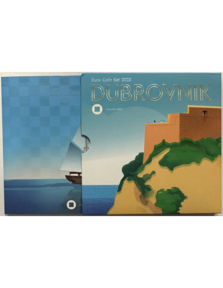 CROATIE - Coffret Brillant Universel 2023 // Série officielle des Euros en BU