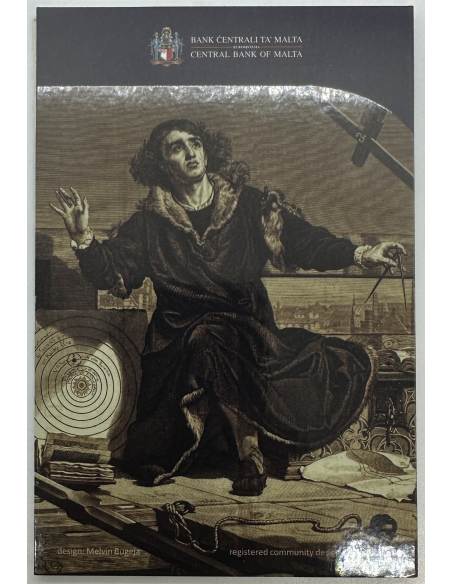 MALTE - 2 Euro commémorative 2023 - NICOLAS COPERNIC // COFFRET BU