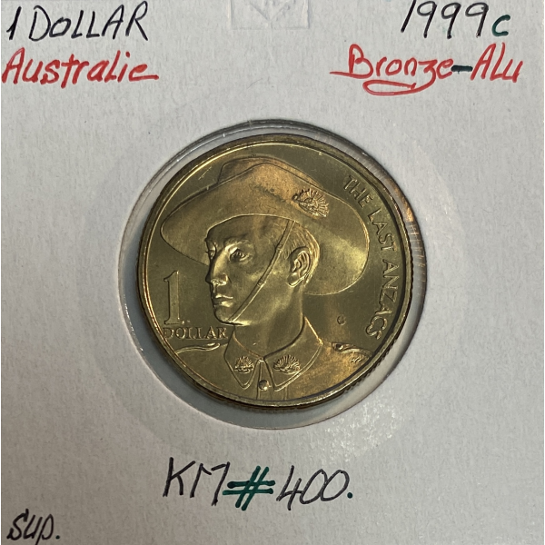 AUSTRALIE - 1 DOLLAR 1999 c - Pièce de Monnaie en Bronze-Alu // Qualité : SUP