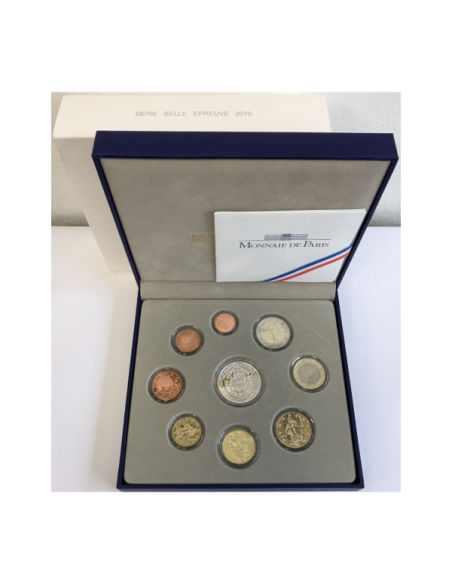 France - Coffret Belle Epreuve 2010 - Incluant la Pièce de 15 Euro en Argent