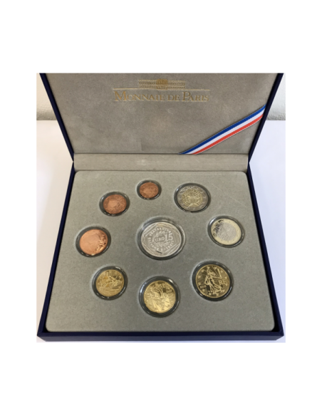 France - Coffret Belle Epreuve 2010 - Incluant la Pièce de 15 Euro en Argent