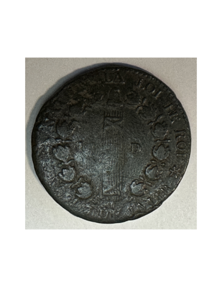 12 DENIERS - LOUIS XVI - 1791BB - Pièce de Monnaie en Cuivre // Qualité : TB