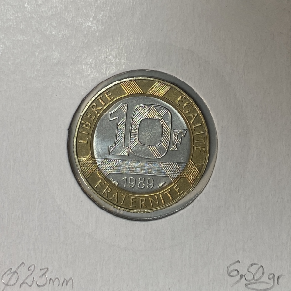 10 FRANCS MONTESQUIEU - 1989 -...
