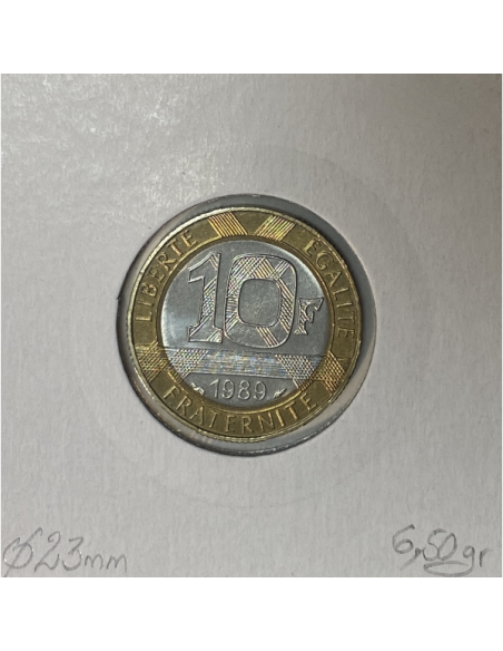 10 FRANCS MONTESQUIEU - 1989 - Monnaie Bimétallique // Qualité : FDC