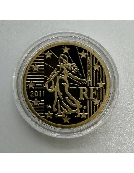 10 CENTIMES D'EURO FRANCE 2011 (9000 Ex) // Qualité : BELLE EPREUVE sous Capsule