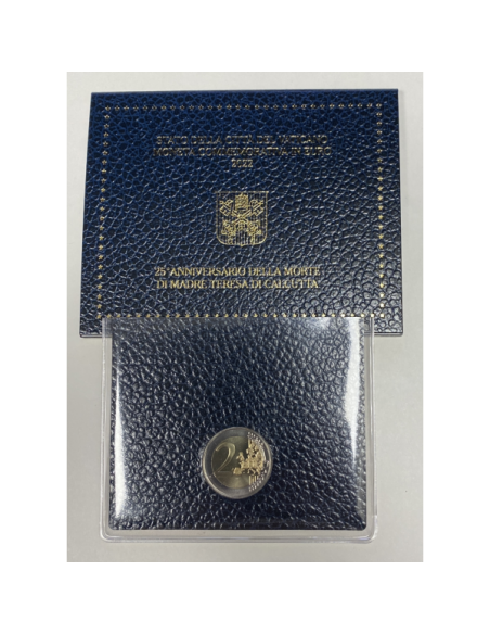 Vatican - 2 Euro en Coffret Brillant Universel 2022 - Mort de Mère Teresa