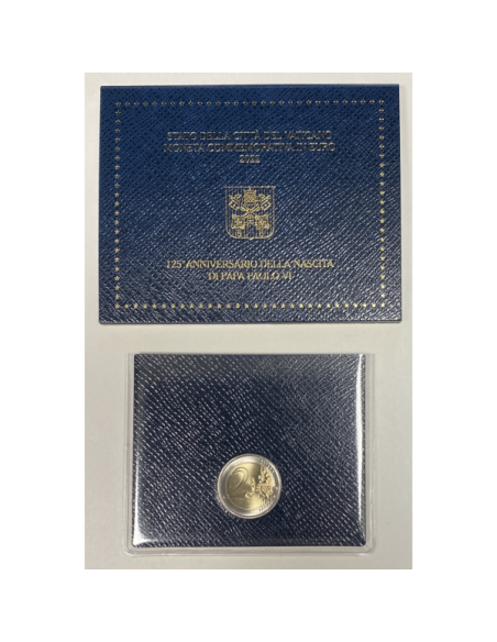 Vatican - 2 Euro en Coffret Brillant Universel 2022 - Naissance du Pape Paul VI