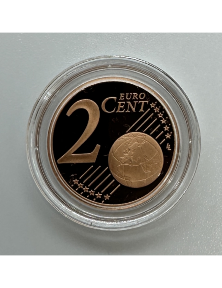 2 CENTIMES D'EURO FRANCE 2013 (7500 Ex) // Qualité : BELLE EPREUVE sous Capsule