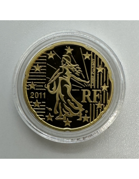 20 CENTIMES D'EURO FRANCE 2011 (9000 Ex) // Qualité : BELLE EPREUVE sous Capsule