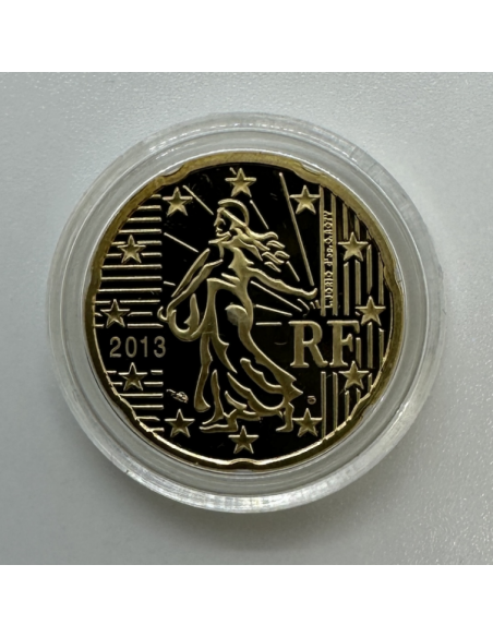 20 CENTIMES D'EURO FRANCE 2013 (7500 Ex) // Qualité : BELLE EPREUVE sous Capsule