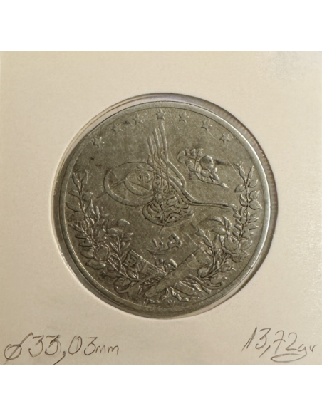 EGYPTE - 10 QIRSH 1884 (AH 1293/10) - Pièce de Monnaie en Argent // Qualité : TB