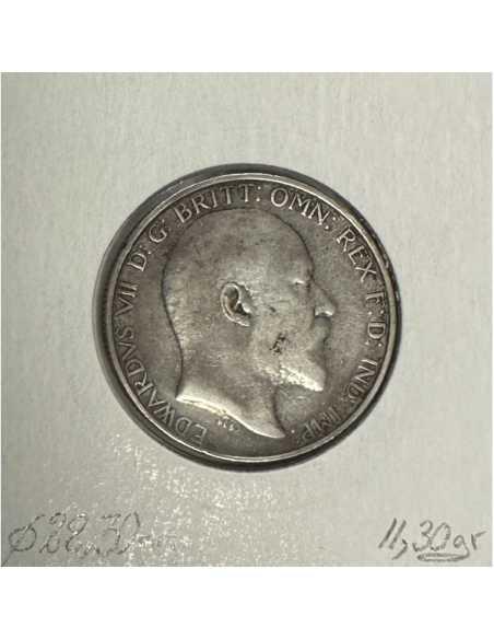 ROYAUME-UNI / GRANDE BRETAGNE (1 Florin 1909) Monnaie en Argent // Qualité : TB