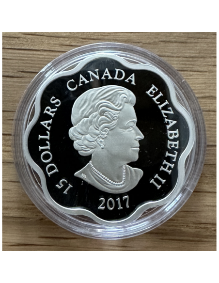 CANADA - 15 DOLLARS 2017 - Pièce en argent // COFFRET BE - Année du Coq