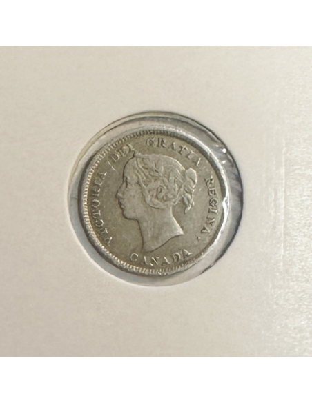 CANADA - 5 CENTS 1892 - Pièce de Monnaie en Argent // Qualité : TTB