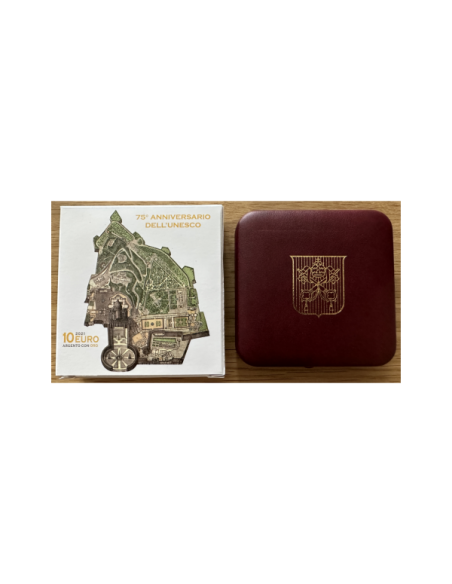 VATICAN - 10 EURO EN ARGENT 2021 en Coffret BE - UNESCO (avec dorure)