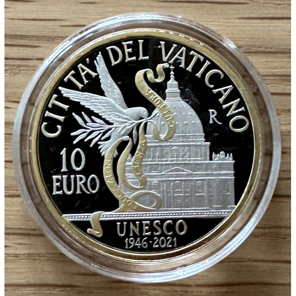 VATICAN - 10 EURO EN ARGENT 2021 en...