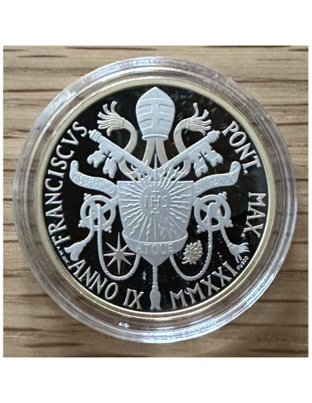 VATICAN - 10 EURO EN ARGENT 2021 en Coffret BE - UNESCO (avec dorure)