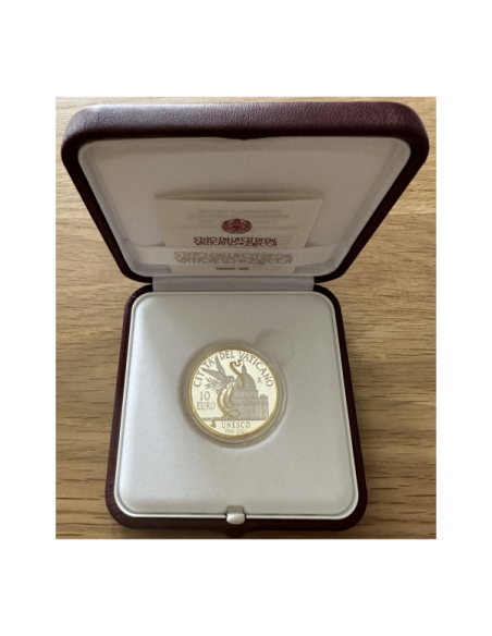 VATICAN - 10 EURO EN ARGENT 2021 en Coffret BE - UNESCO (avec dorure)