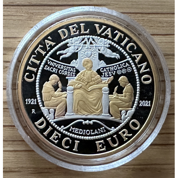 VATICAN - 10 EURO EN ARGENT 2021 en...