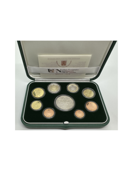 VATICAN - Coffret Belle Epreuve 2018 (AVEC PIECE DE 20€ EN ARGENT) DESCRIPTION !