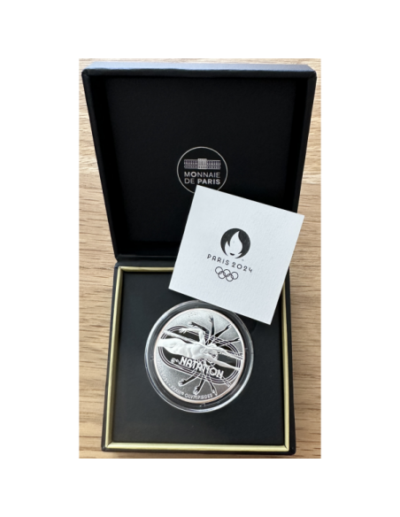 France - Coffret Belle Epreuve 2021 - 10 EURO - J.O. PARIS 2024 - NATATION