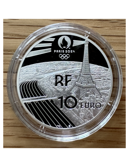 France - Coffret Belle Epreuve 2021 - 10 EURO - J.O. PARIS 2024 - NATATION