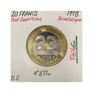 20 FRANCS MONT SAINT-MICHEL - 1998 - Monnaie Bimétalique...