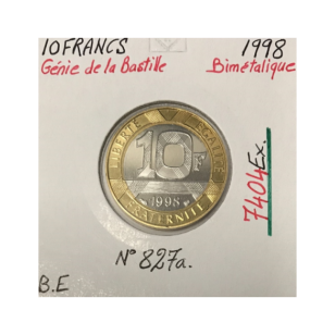 10 FRANCS GENIE DE LA BASTILLE - 1998 - Monnaie...