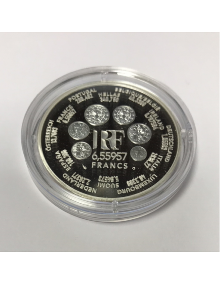 FRANCE - 6,55957 FRANCS (2001) EUROPA dernière monnaie parité // COFFRET BE