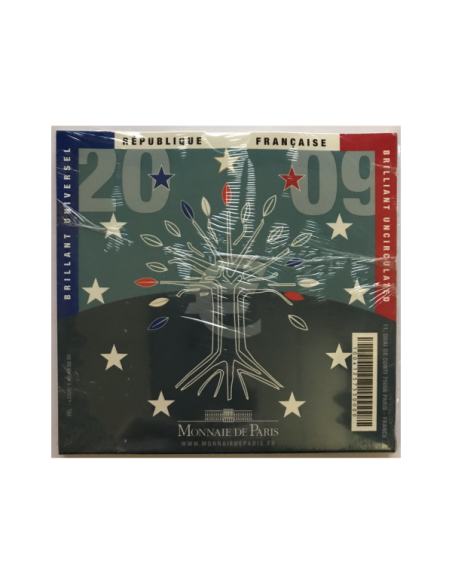 France - Coffret BRILLANT UNIVERSEL 2009 - Série officielle et complète des Euro
