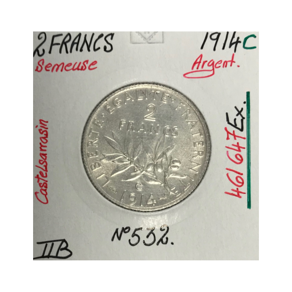 2 FRANCS SEMEUSE (1914 C)...