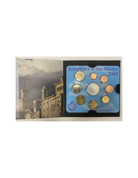 SAINT-MARIN - Coffret Brillant Universel 2003 - Avec la Pièce de 5 Euro Argent