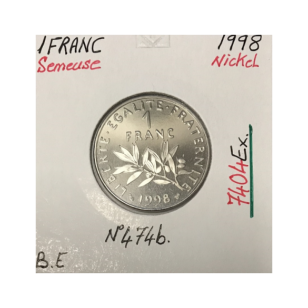 1 FRANC SEMEUSE - 1998 - Pièce de Monnaie en Nickel // BE