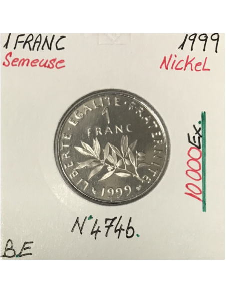1 FRANC SEMEUSE - 1999 - Pièce de Monnaie en Nickel // BE