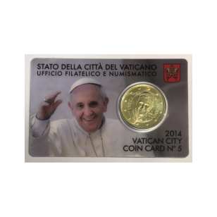 VATICAN - 50 CENTIMES D'EURO 2014 - PAPE FRANCOIS // COIN...