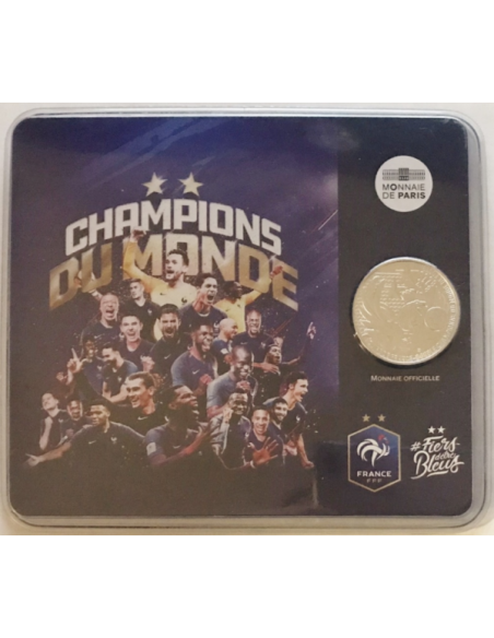 France - Coffret Brillant Universel 2018 - 10 EURO - CHAMPIONS DU MONDE