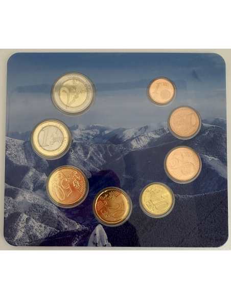 ANDORRE - Coffret Brillant Universel 2014 - Série officielle des Euro en BU